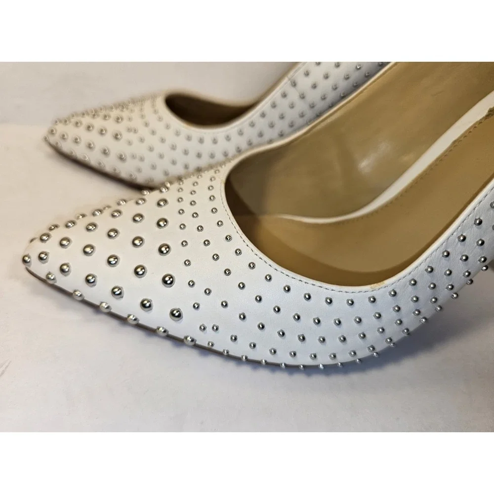 Michael‎ Kors Women's Leather Studded Mila Stilettos Size 7 Shoe